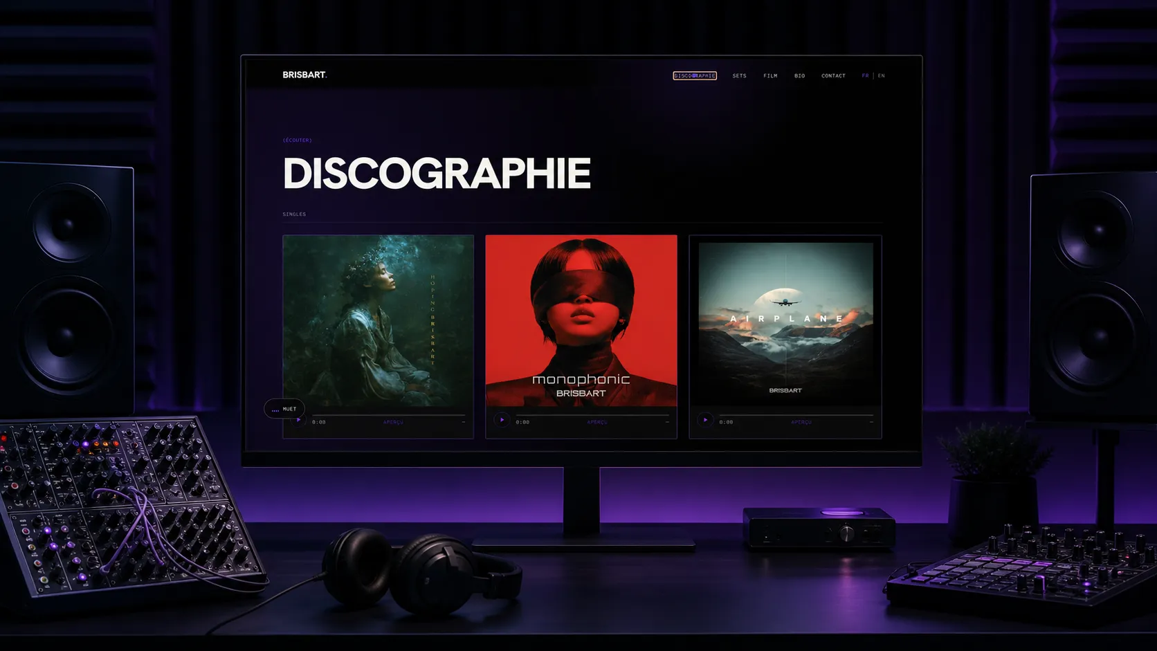 Page Discographie du site Brisbart