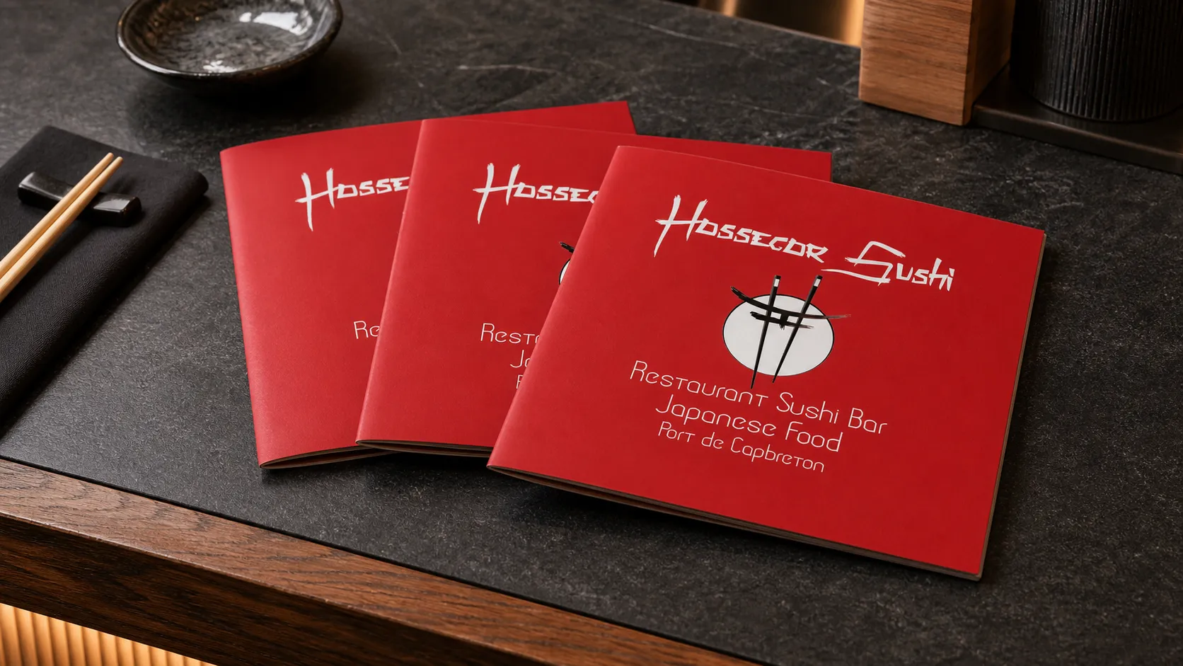Plaquette Hossegor Sushi, Restaurant Sushi Bar Port de Capbreton